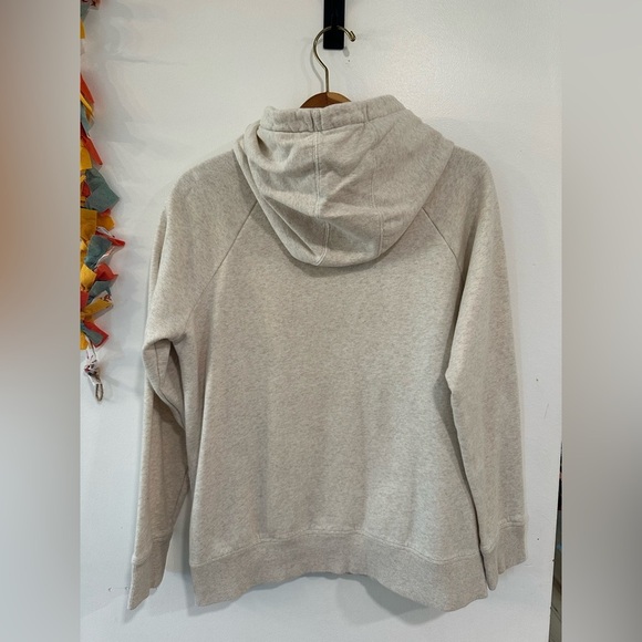 Under Armour Rival Logo Fleece Hoodie Sweatshirt Women’s Size Large Heather Oat - Picture 6 of 6